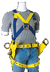 Gemtor 2015 Safety Harness For tower erection & maintenance front D-ring and tongue buckle leg straps